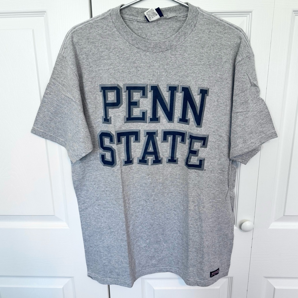 Vintage Gray Penn State Jansport T-Shirt Large Made In Usa